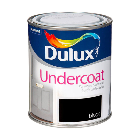 Dulux Undercoat Black: A reliable foundation for a flawless paint finish.