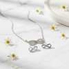 Newgrange Silver Infinity Necklace Earring Set