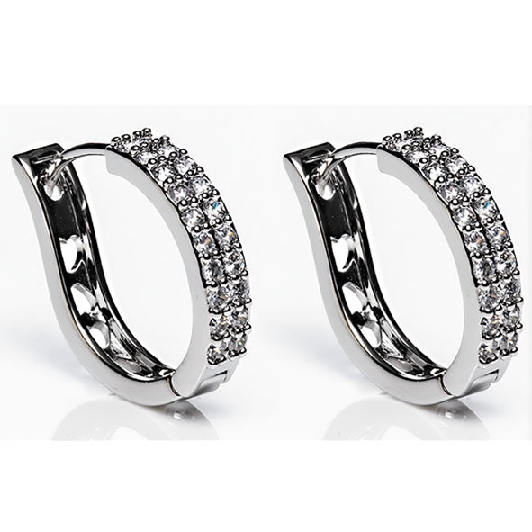 Newgrange Large Silver Hoop Earrings