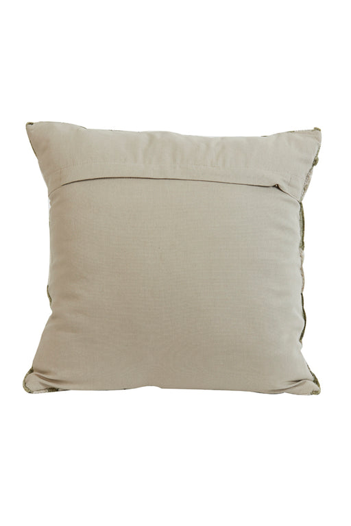 Jembana Cushion Sand+Olive Green 45x45 cm