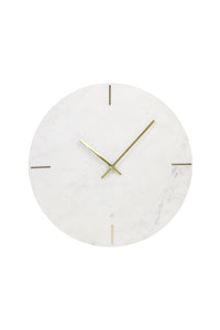 A beautiful image of the Moreno Marble White Clock, a sophisticated timepiece for enhancing your wall decor.