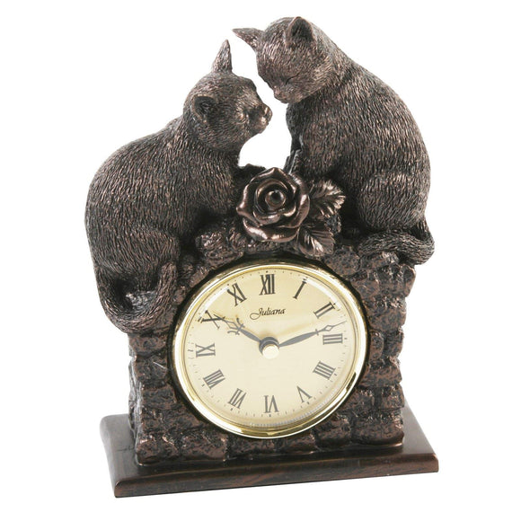 Cat Figurine Clock