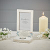 Forget Me Not Photo Frame: A Delicate Floral Tribute to Your Cherished Memories, Handcrafted with Love and Timeless Elegance.