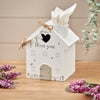 Tissue Holder House With Robin