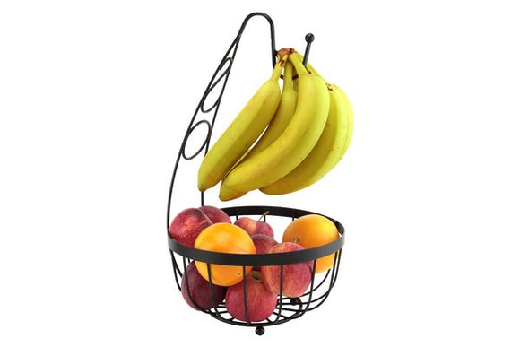 Introducing the Apollo Flat Iron Banana Fruit Bowl – a stylish and practical addition to your kitchen that keeps your bananas fresh and within easy reach.