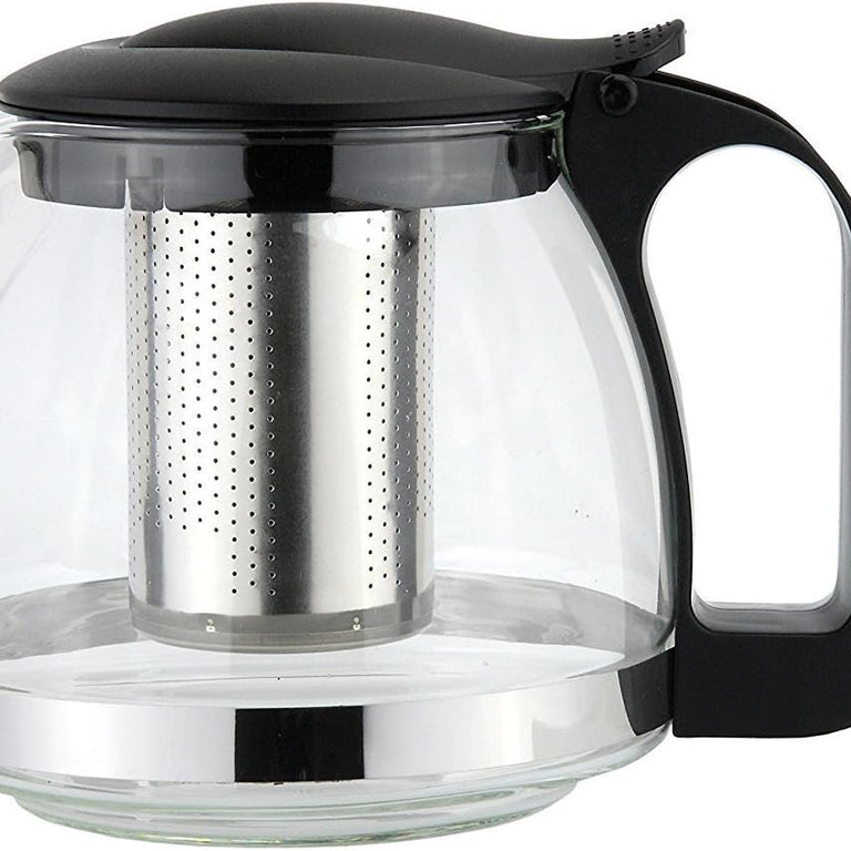 Apollo Glass Teapot 600ml with Stainless Steel Infuser - Elegant Borosilicate Glass Teapot for Loose Leaf Tea