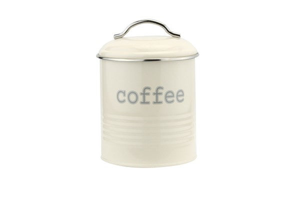 Apollo Housewares Coffee Canister – Airtight Metal Food Storage Jar for Fresh Coffee Kitchen Storage Canister