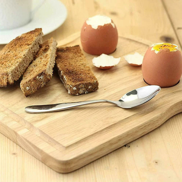 Apollo Rubberwood Breakfast Board Serving Tray with Egg, Toast & Cheese Slots for Dining & Brunch