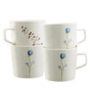 Aynsley Camille Pale Jade Set of 4 Mugs white background