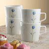 Aynsley Camille Pale Jade Set of 4 Mugs in kitchen
