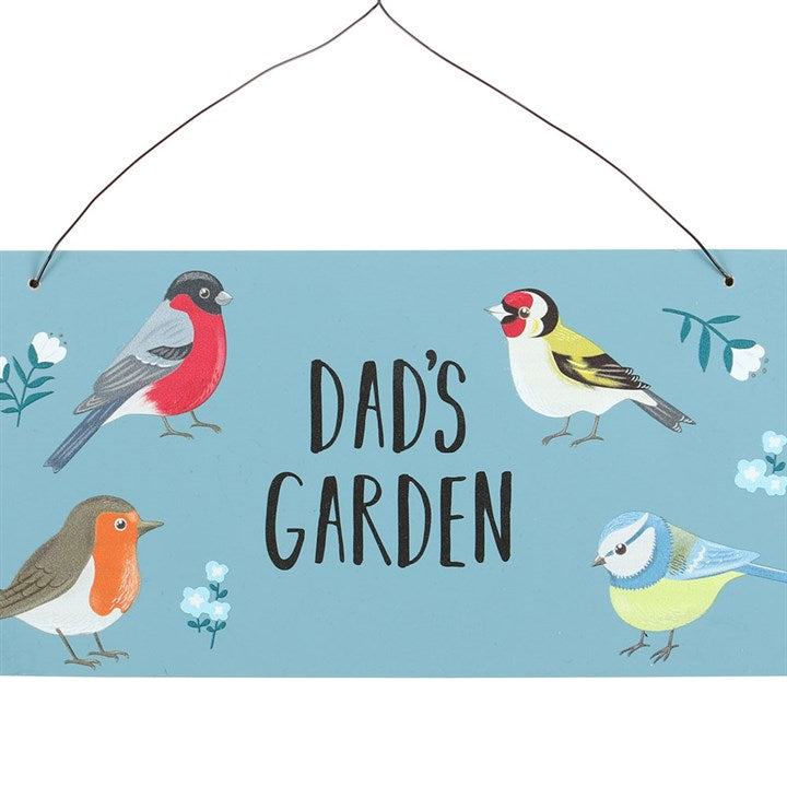 Dad's Garden British Garden Bird Sign