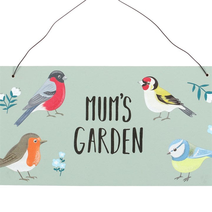 Mum's Garden British Garden Bird Sign