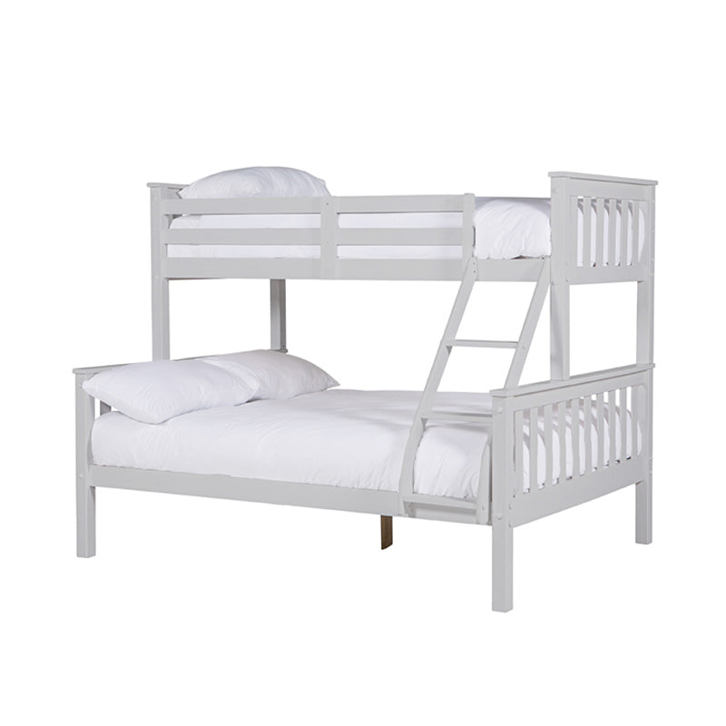 Bronson Double Bunk Bed 3' & 4'6 Grey Shop Double Bunk Beds Online