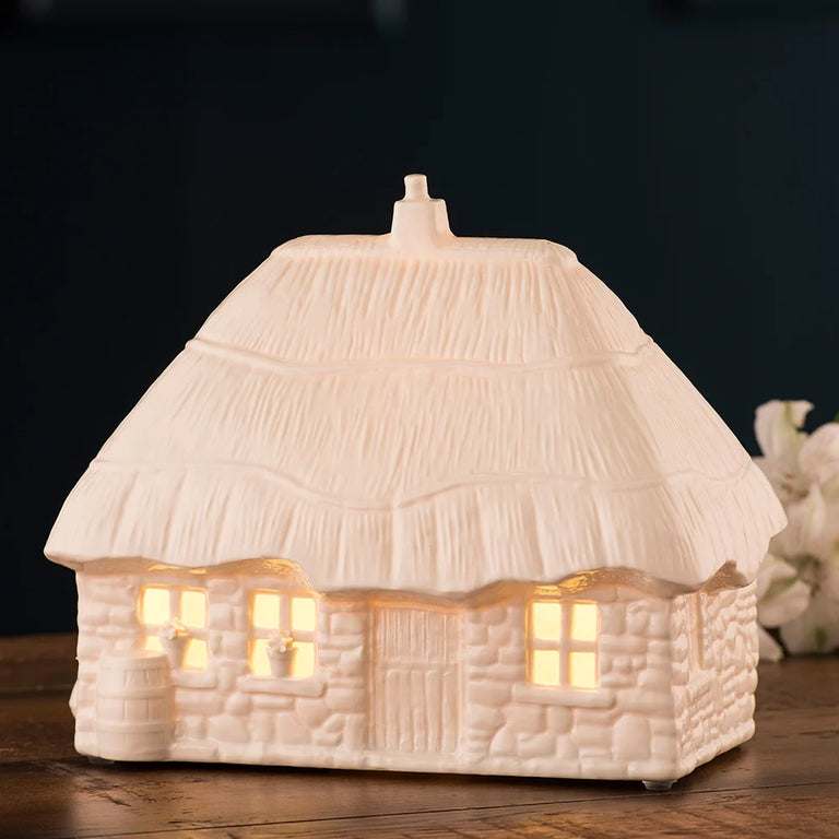 Belleek Thatched Cottage Luminaire Decorative Irish Lighting for Home Décor | LIGHTING Collection