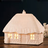 Belleek Thatched Cottage Luminaire black background