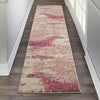 Nourison Rug Celestial Rug 02 Ivory Pink - Runner