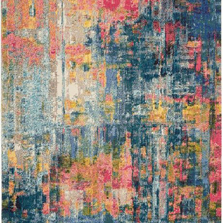 Nourison Celestial Rug 09 Blue Yellow - Runner