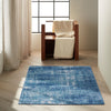 Calvin Klein River Flow Rug 02 Teal Ivory Blue - Runner