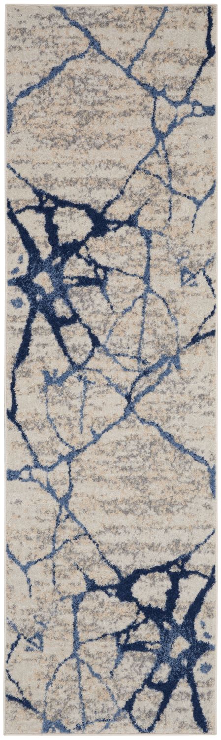 Calvin Klein River Flow Rug 05 Ivory Blue - Runner