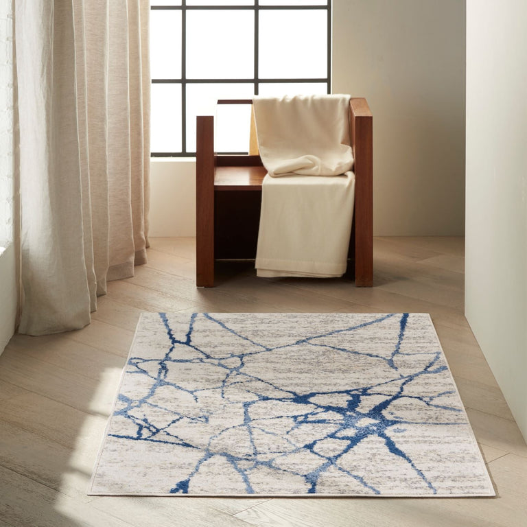 Calvin Klein River Flow Rug 05 Ivory Blue - Runner