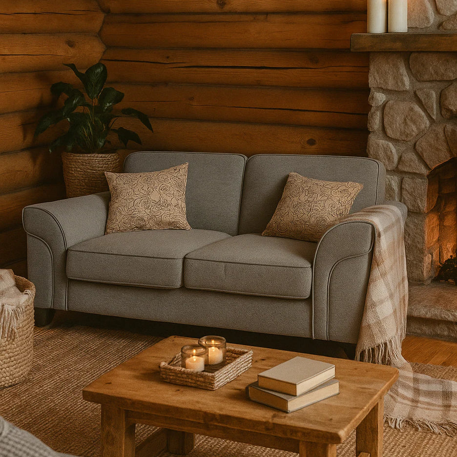 Indulge in Luxury: Genuine Leather Three-Seat Sofa