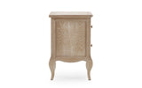 Enhance your bedroom with the Camille 2 Drawer Bedside Table. Its French-inspired design and ornate detailing create a charming and functional piece. Shop for the best bedside table.