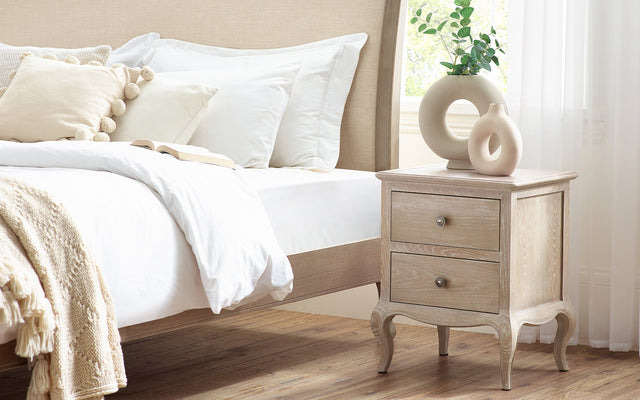 Camille 2 Drawer Bedside Table