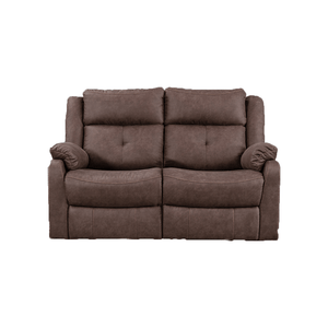 Relax in style with the Casey 2 Seater Reclining Sofa in Chestnut. This sofa features a rich chestnut brown color that adds warmth and elegance to any living space. With its reclining function, you can easily find the perfect position for ultimate comfort and relaxation.