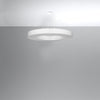 Contemporary ceiling lamps for kitchen Sollux Lighting Chandelier SATURNO SLIM 90 white