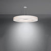 Hanging lights for modern interiors Sollux Lighting Chandelier SATURNO SLIM 90 white