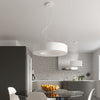 Pendant ceiling lights Sollux Lighting Chandelier SATURNO SLIM 90 white