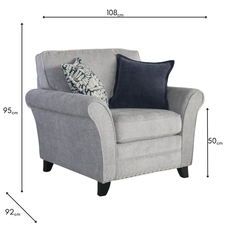 Pippa Accent Chair Silver