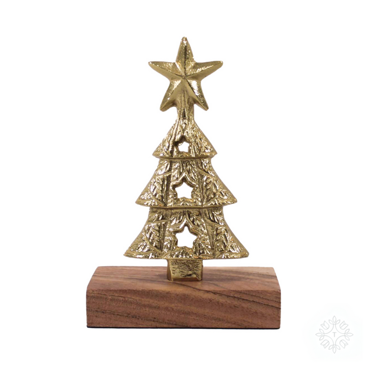 Festive Christmas Tree Decoration Gold