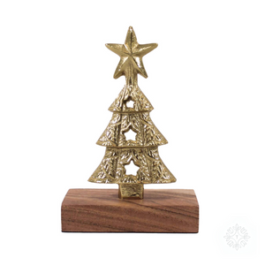 Elevate your holiday decor with the Festive Christmas Tree Decoration in a beautiful gold hue. Add a touch of elegance and festivity to your space with this charming and decorative tree ornament. 