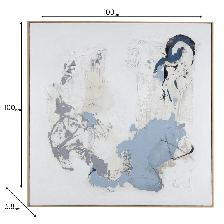 Scatterbox Art Perrie - Blue Wall Art Canvas | Abstract Art Collection