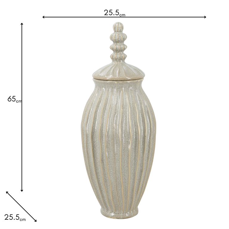 Ceramic Jar 65 cm for Centerpiece Decor – Stylish Homeware Accent