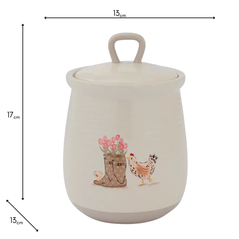 Hen House Lane Farmhouse Canister – Decorative Food Container