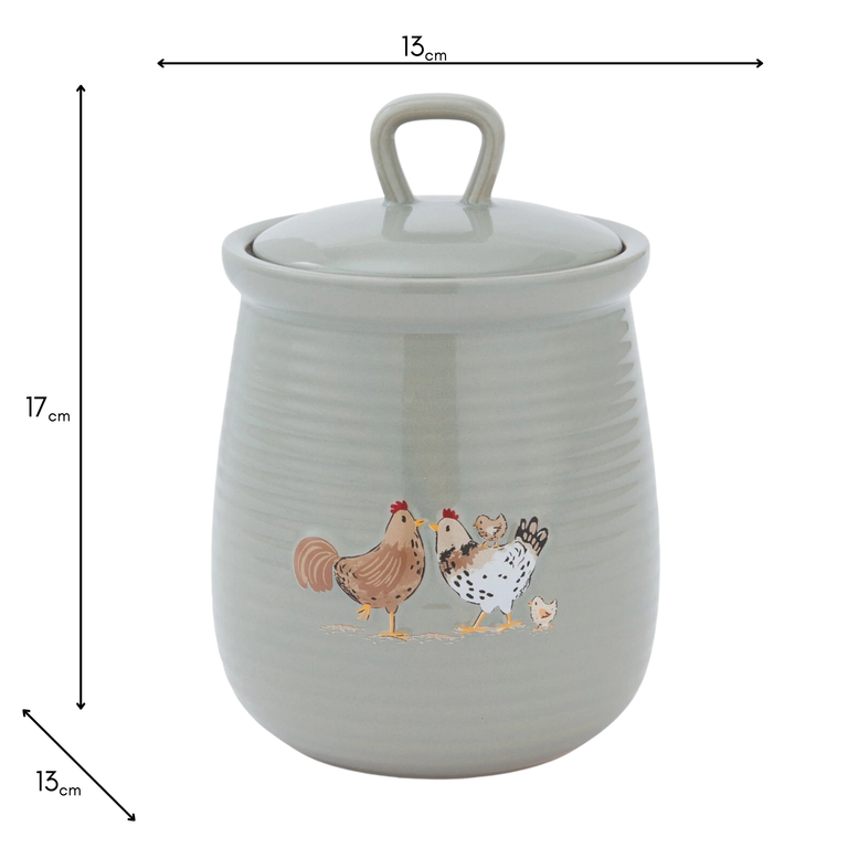 Hen House Lane Farmhouse Canister – Decorative Food Container