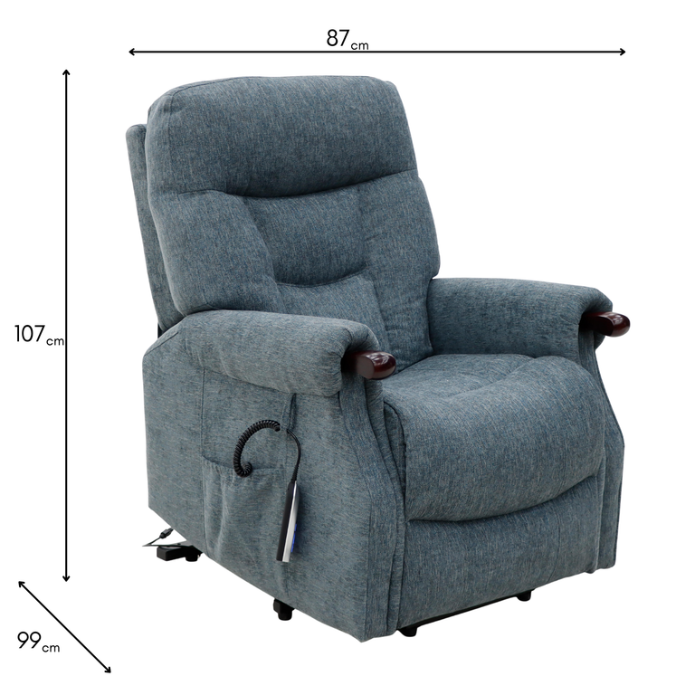 Astoria Dual Motor Lift & Tilt Chair Steel - Dual Motor Electric Recliner