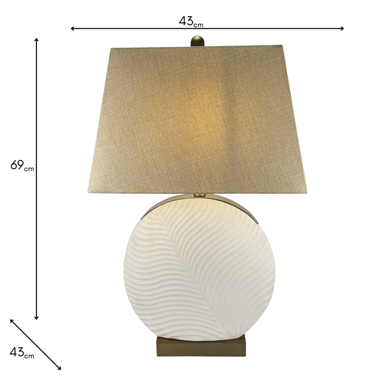 Brooke Ceramic Table Lamp 69 cm – Elegant Home Lighting