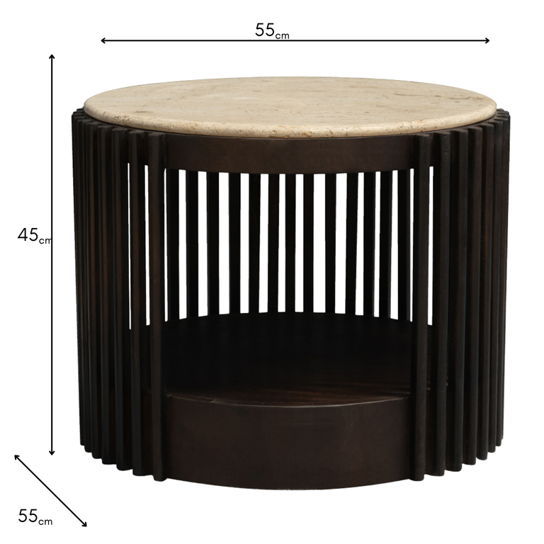 Misha Dark Travertine Coffee Table – Modern Coffee Table Design