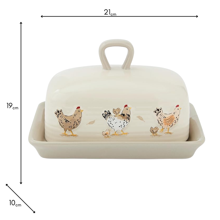 Hen House Lane Butter Dish – Delph Serveware for Kitchen & Household