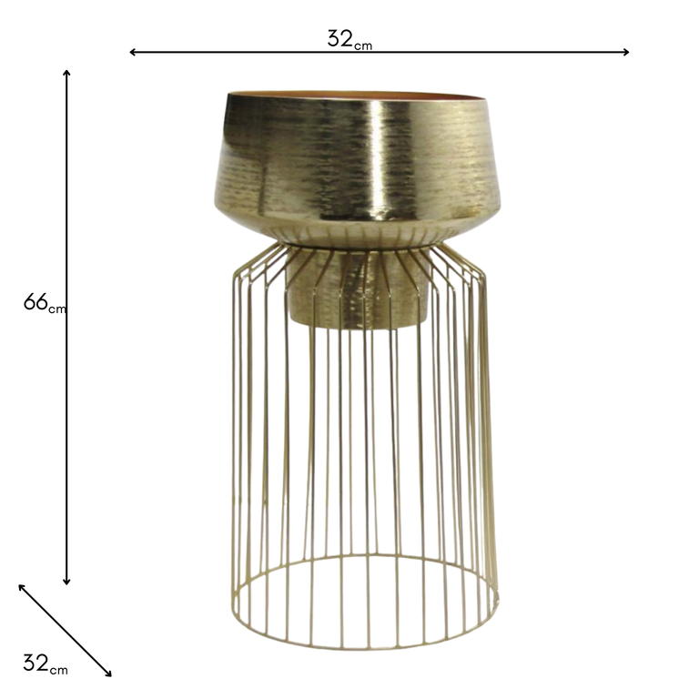 Lia Large Planter Pot Gold with Stand – Modern Home Accessories