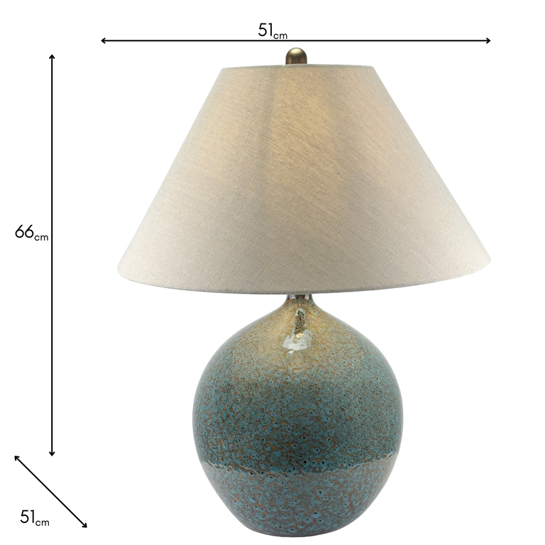 Regina Ceramic Table Lamp 66 cm – Elegant Table Lighting