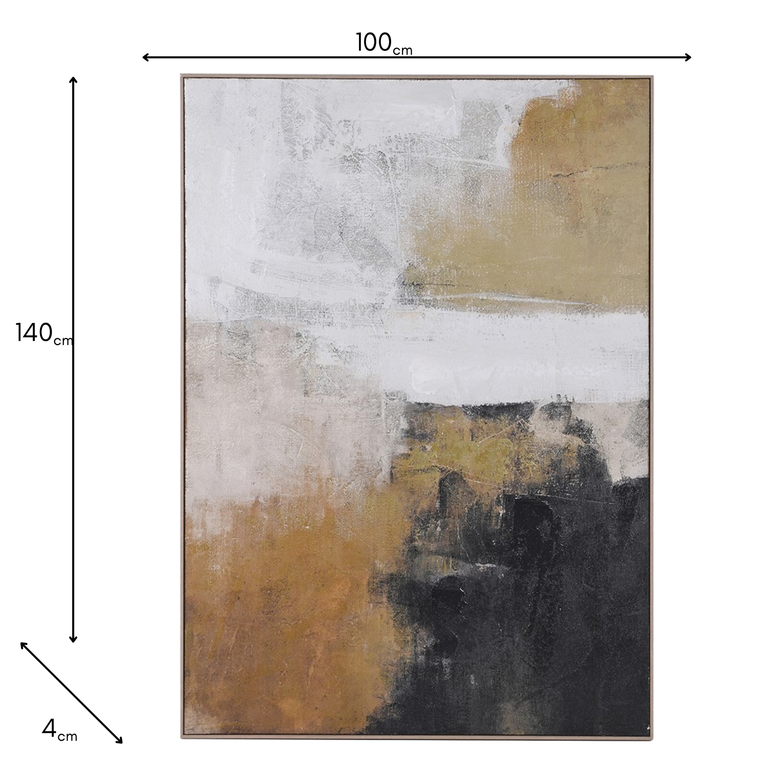 Textured Wall Art Canvas – Modern Abstract Canvas Artwork
