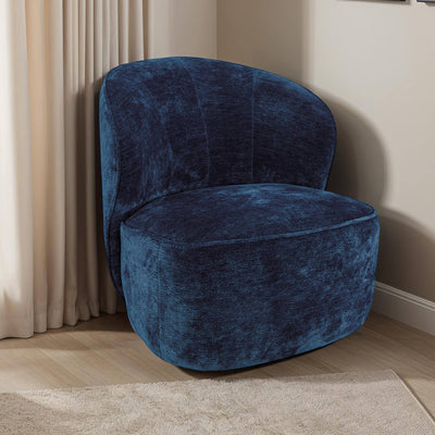 Edie Swivel Accent Chair Blue