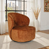 Edie Swivel Accent Chair Rust