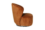 Edie Swivel Accent Chair Rust