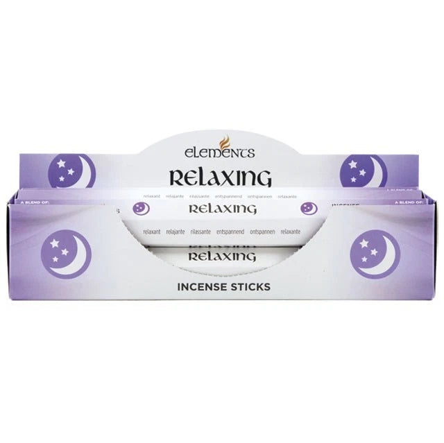 Elements Relaxing Incense Sticks Pack of 6 - Aromatic Candles Collection Home Fragrance Set