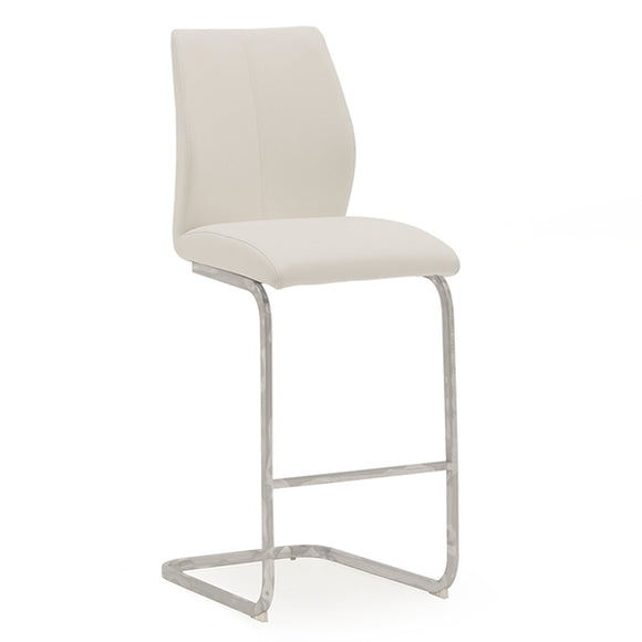 Stylish white bar stool for a modern dining space - Elis Bar Stool White